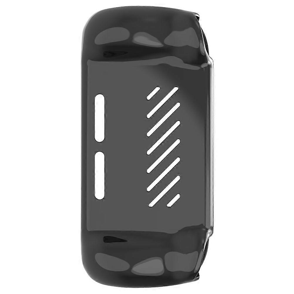 For RG 406H Handheld Game Console Protective Case Transparent TPU Soft Shell Anti Drop and Wear- Black