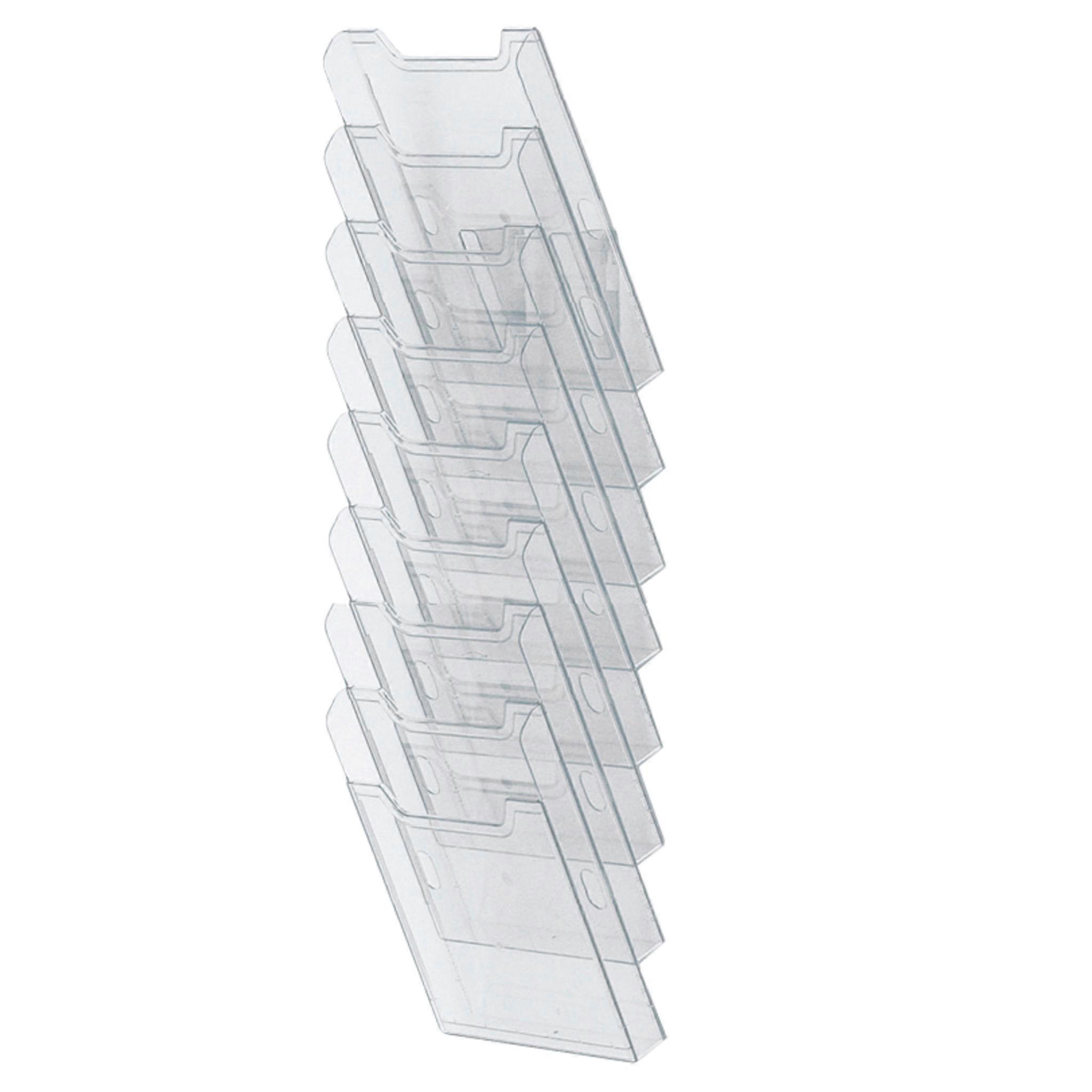 Exacompta 64858D WALL RACK A4 PORTRAIT (8) clear - Crystal