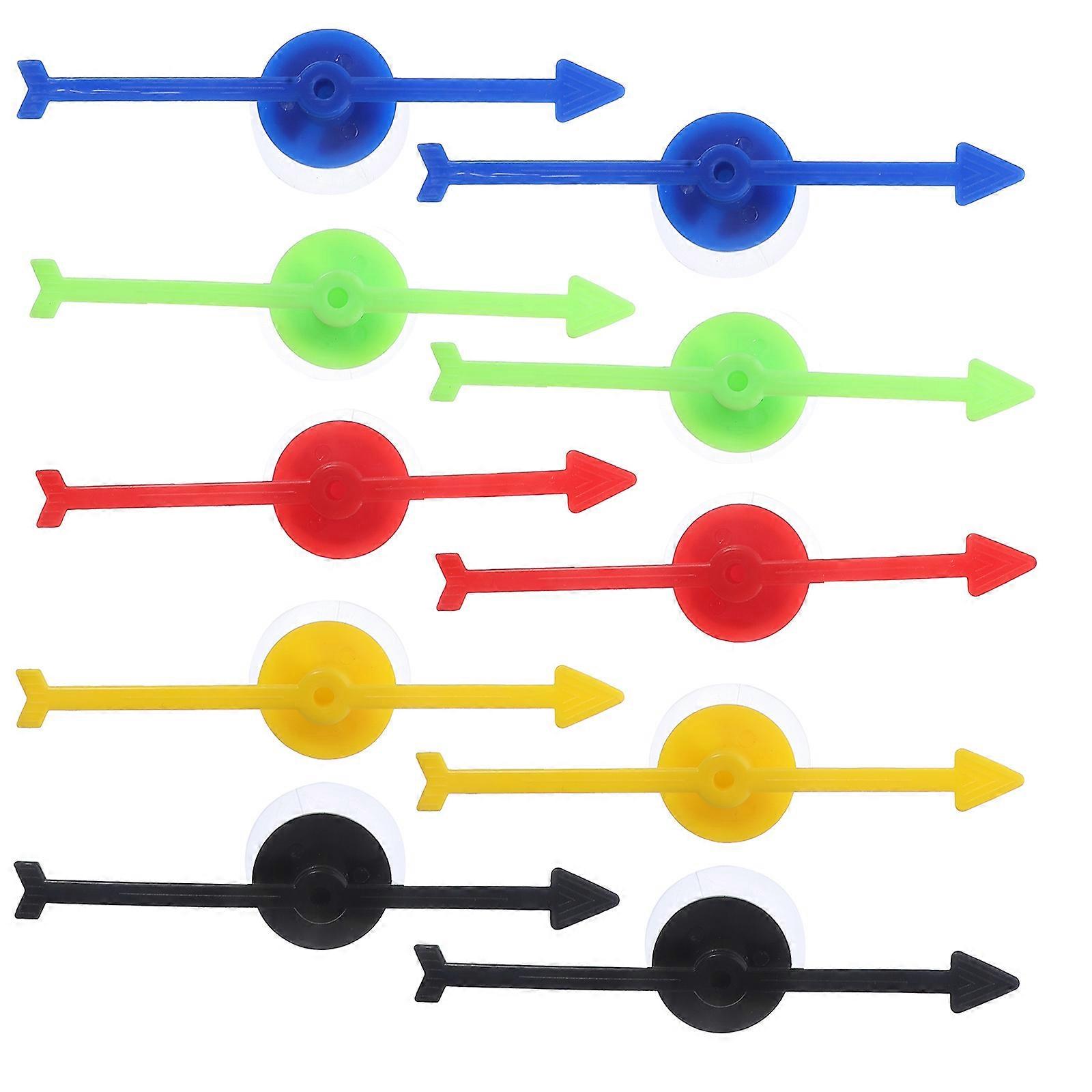 10pcs Suction Cup Pointers for Arrow and Turntable Games – Easy Storage and Portability