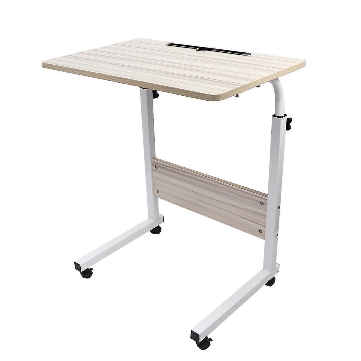 Laptop Tray Multifunctional Portable Laptop Desk White Maple for Adults 60 x 40 x 56 cm 1Piece