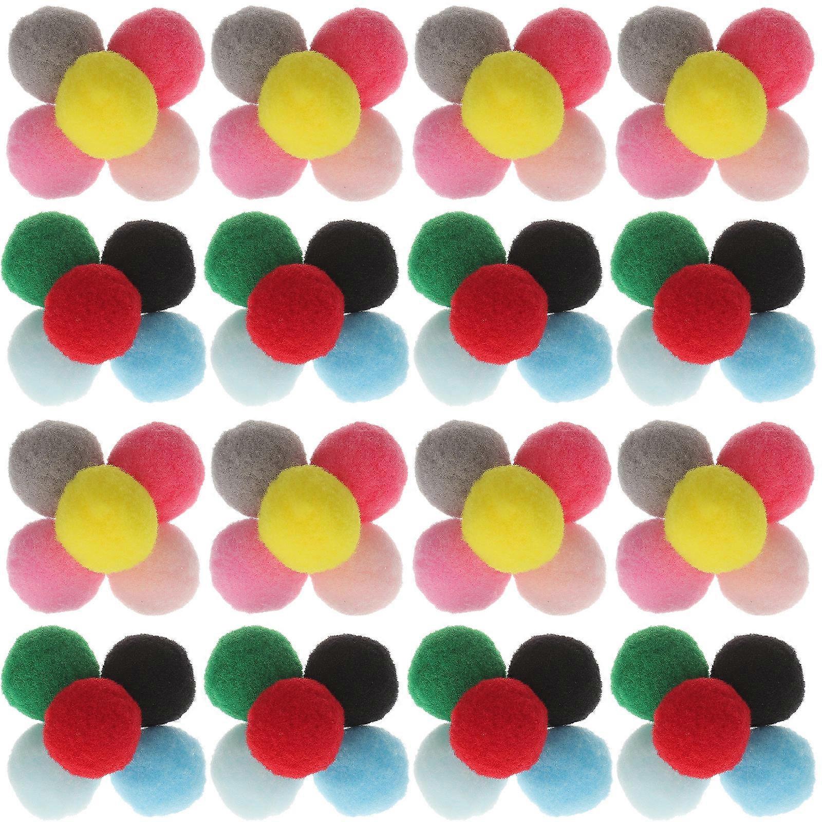 150pcs DIY Colorful Fluffy Pom Poms Soft Craft Decorations for Clothing, Hats, Wedding & Handmade Art Projects