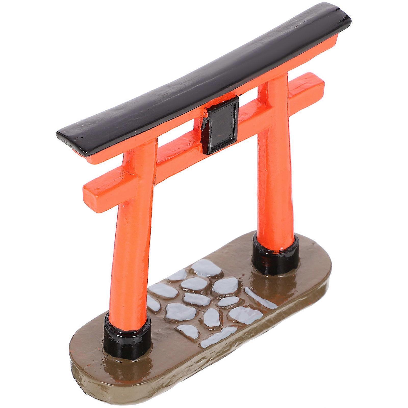 Japanese Gate Miniature Traditional Japanese Design Home Decoration 8.50X8.00X3.00CM Resin 1Pack