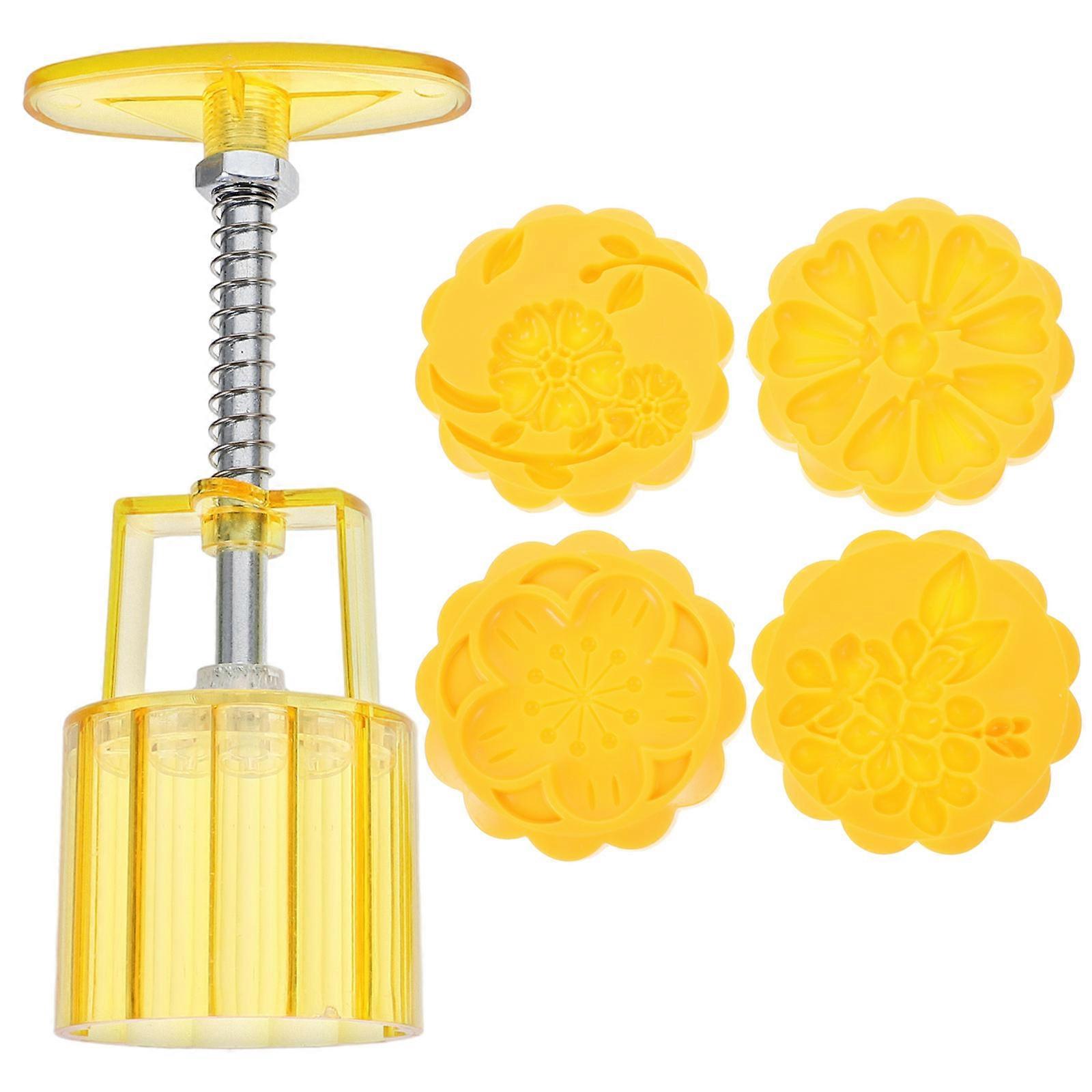Hand Pressure Moon Cake Molds For Kitchen Diy Baking Tools 1 Set