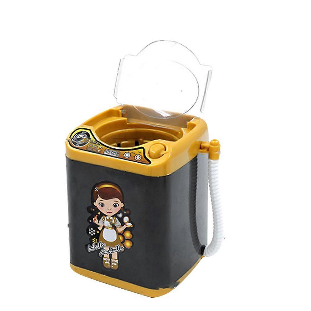 Electric Toy Washing Machine Mini Home Appliances Style for Kids Pretend Play Plastic 8x8x11cm 1Pc