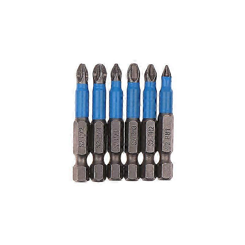 6/12Pcs Hexagonal Handle Anti Skid Electric Screwdriver Woodworking Cross Screwdriver Tool Set PH1 PH2 PH3 PZ1 PZ2 PZ3