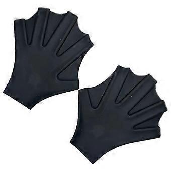 Swimming Hand Paddles with Duck Paw Shape, Silicone, for Lap Swimming Diving Snorkelling Workout