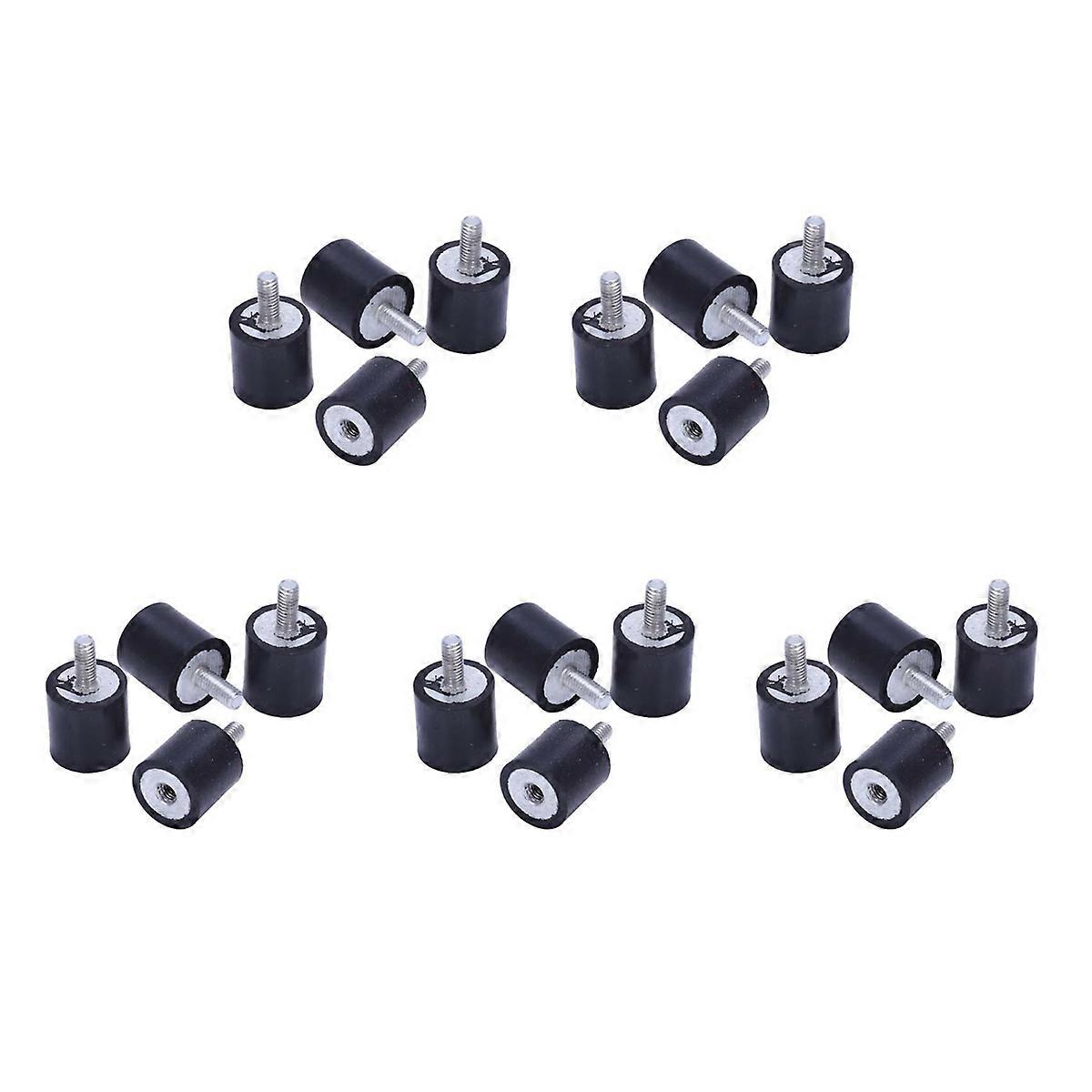 20pcs Anti Vibration Rubber Buffer Insulator Attachment 15mmx15mm