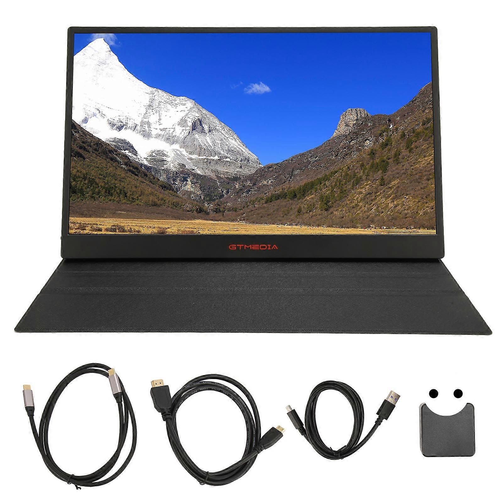 Écran portable 17,3 pouces IPS 2,5K HDR 165 Hz, rafraîchissement Type-C, mini HD, pour ordinateur portable et tablette, prise UE 100-240 V