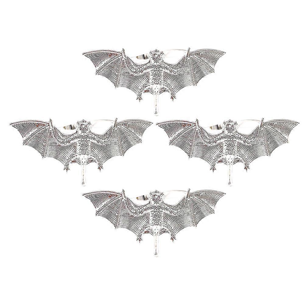 Here's a polished and engaging product description for your **4pcs Spooky Bat Napkin Rings**:
🎃 **4pcs Spooky Bat Napkin Rings – Halloween Table