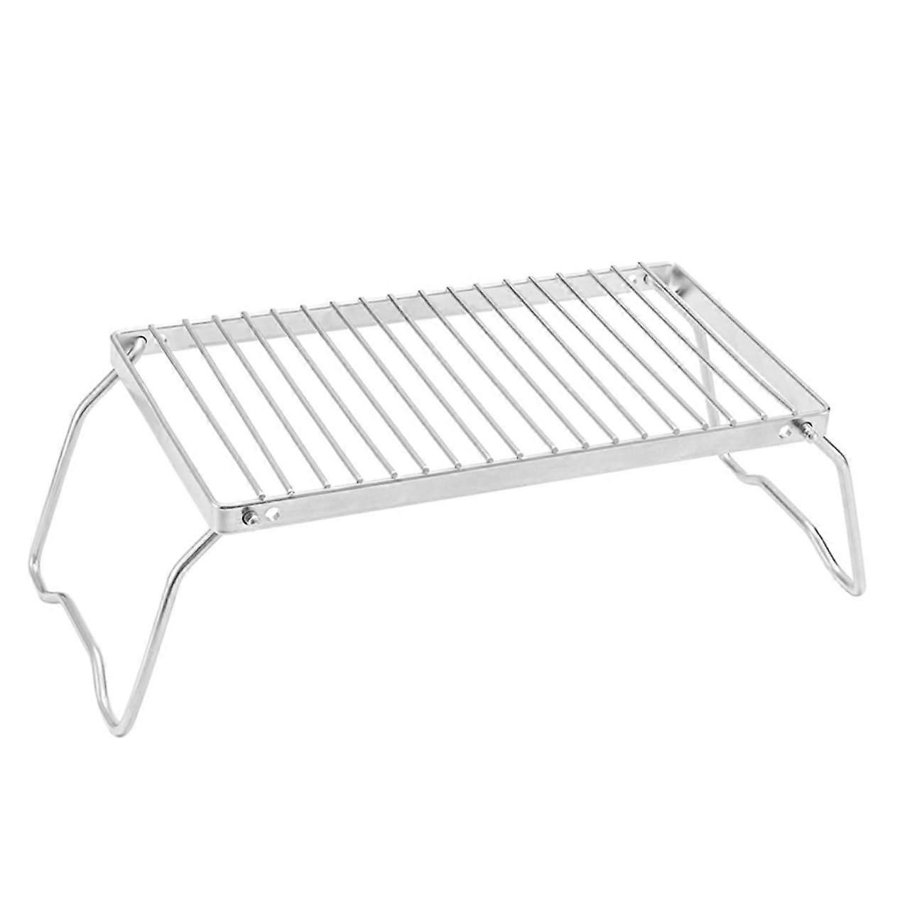Adjustable Height Grill Stand Indoor Frame Grill Stand for Grill Cylinder Grill Rack Grill Rack for Oven Stainless Steel