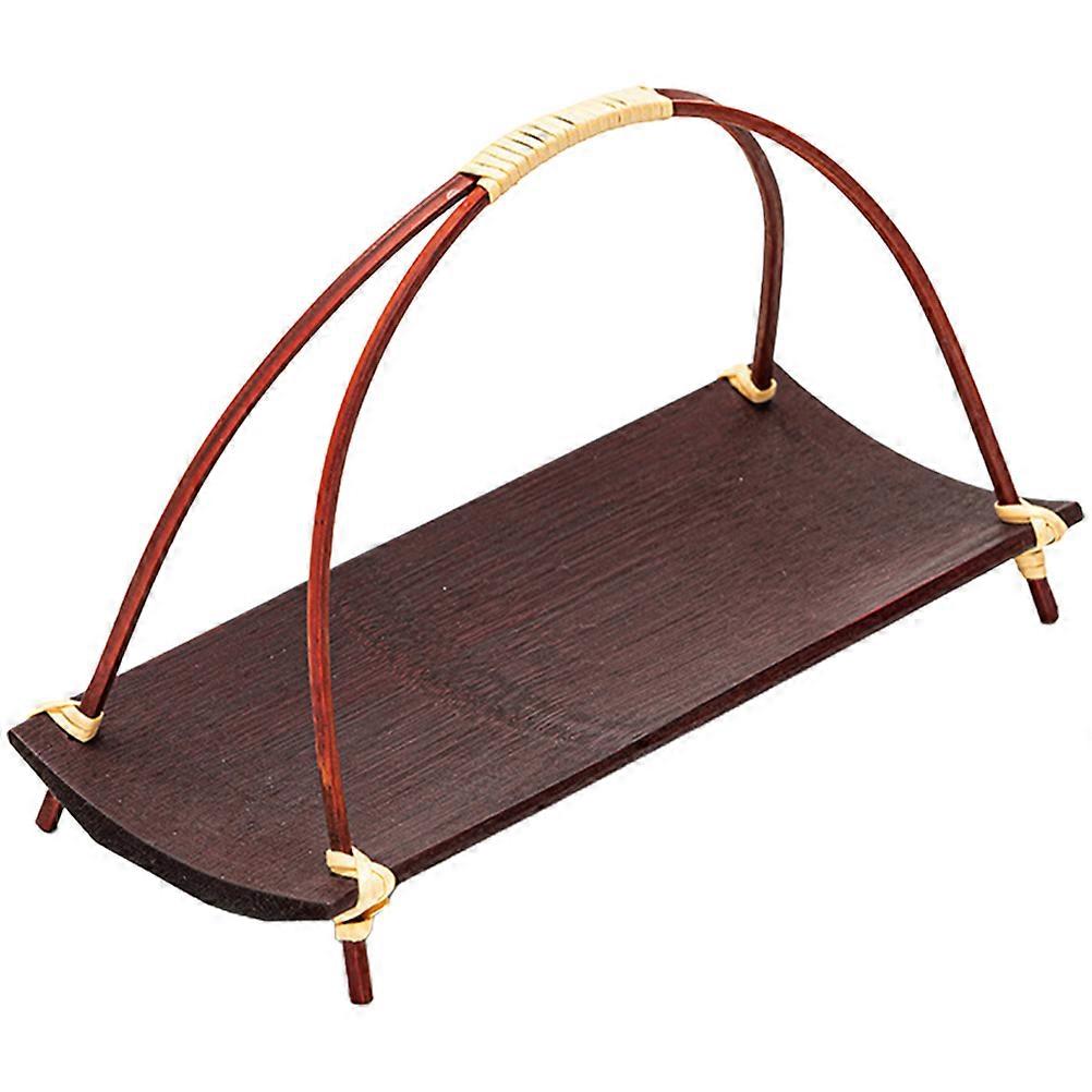 Rectangular Wood Tray Snack Food Wood Tray Acacia Wood Party Displaying Hosts 1Pack
