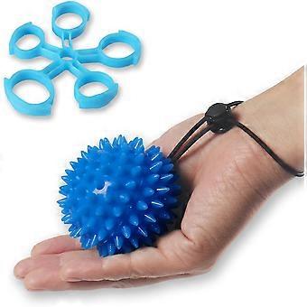 Bola de aperto de terapia de mão, bola de aperto de terapia de mão, bola de exercício de mão (5LB azul profundo)