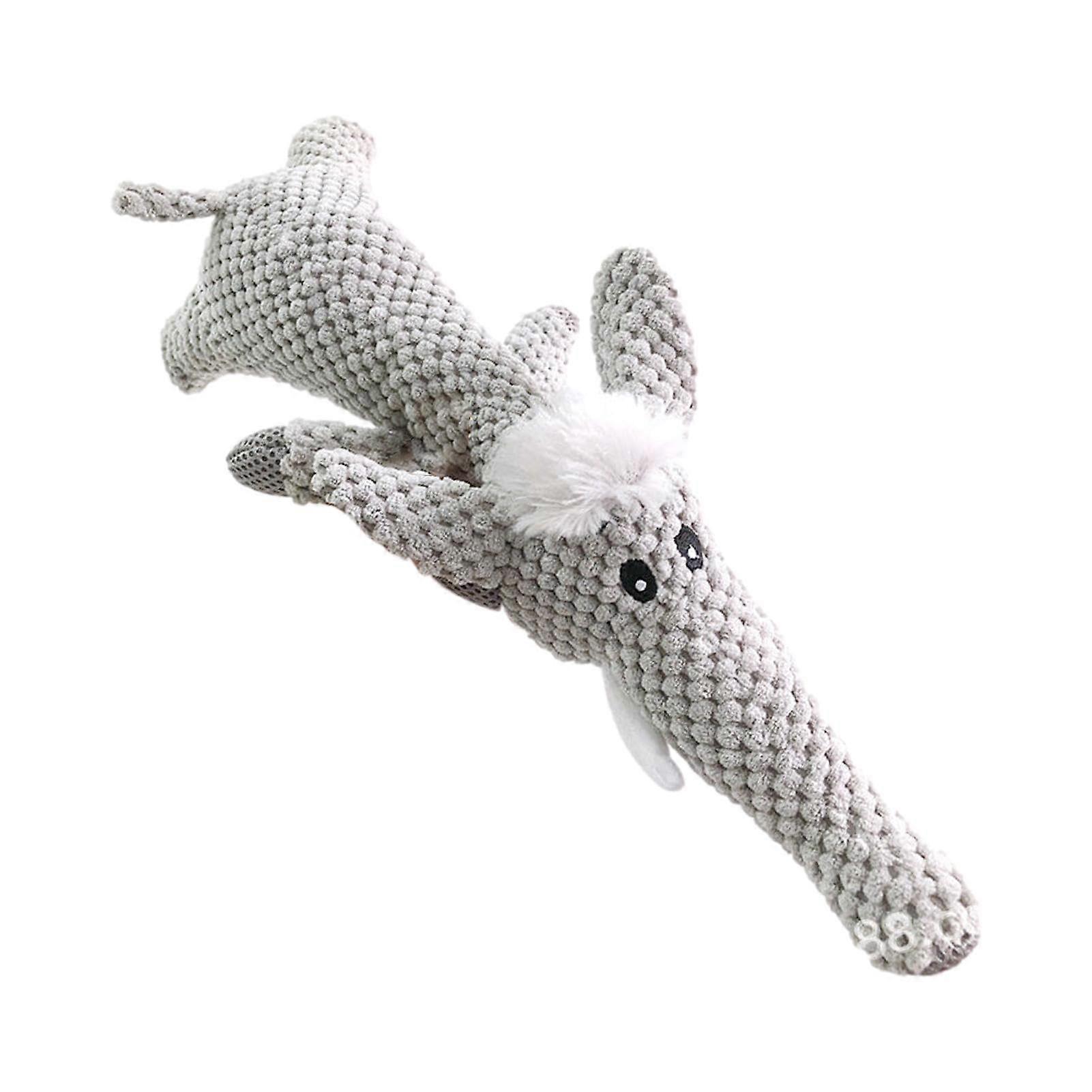 Plush Dog Toy, Squeaky Chew Toy for Dogs, Elephant Shape Pet Toy, Cute Puppy Toy for Playing, Training, Pets