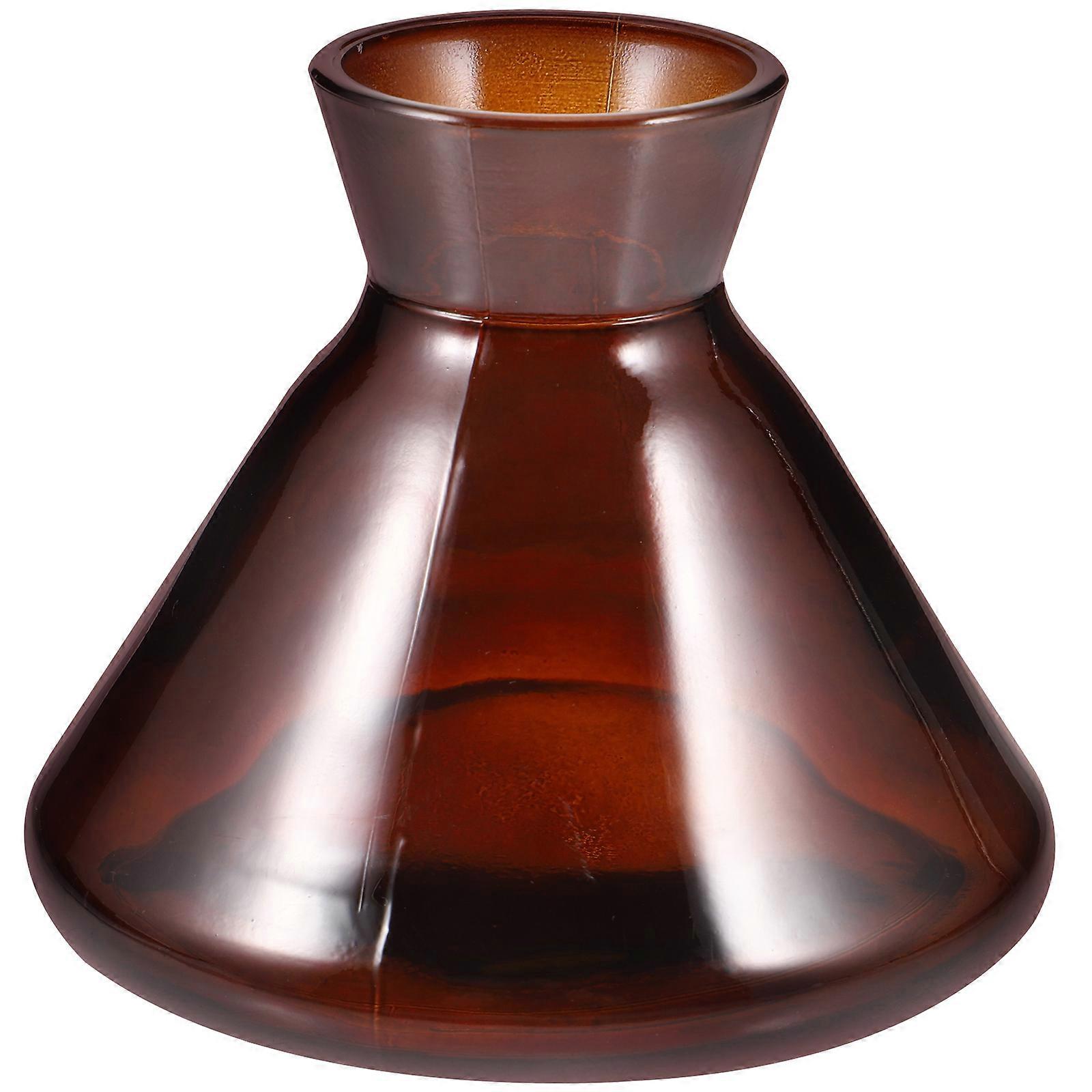 Trumpet Shaped Transparent Glass Diffuser Bottle for Essential Oils – Even Scent Distribution Fragrance Container for Office Use