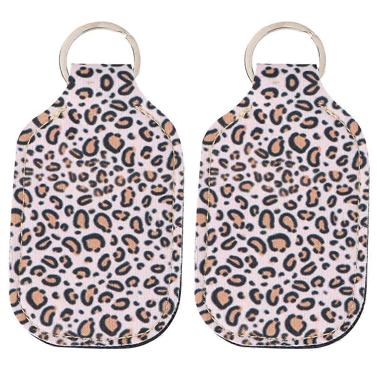 Strong Keyring Square Key Chain Colorful 4.06x2.36x0.39inches Neoprene Decorative Pendant 2Pcs