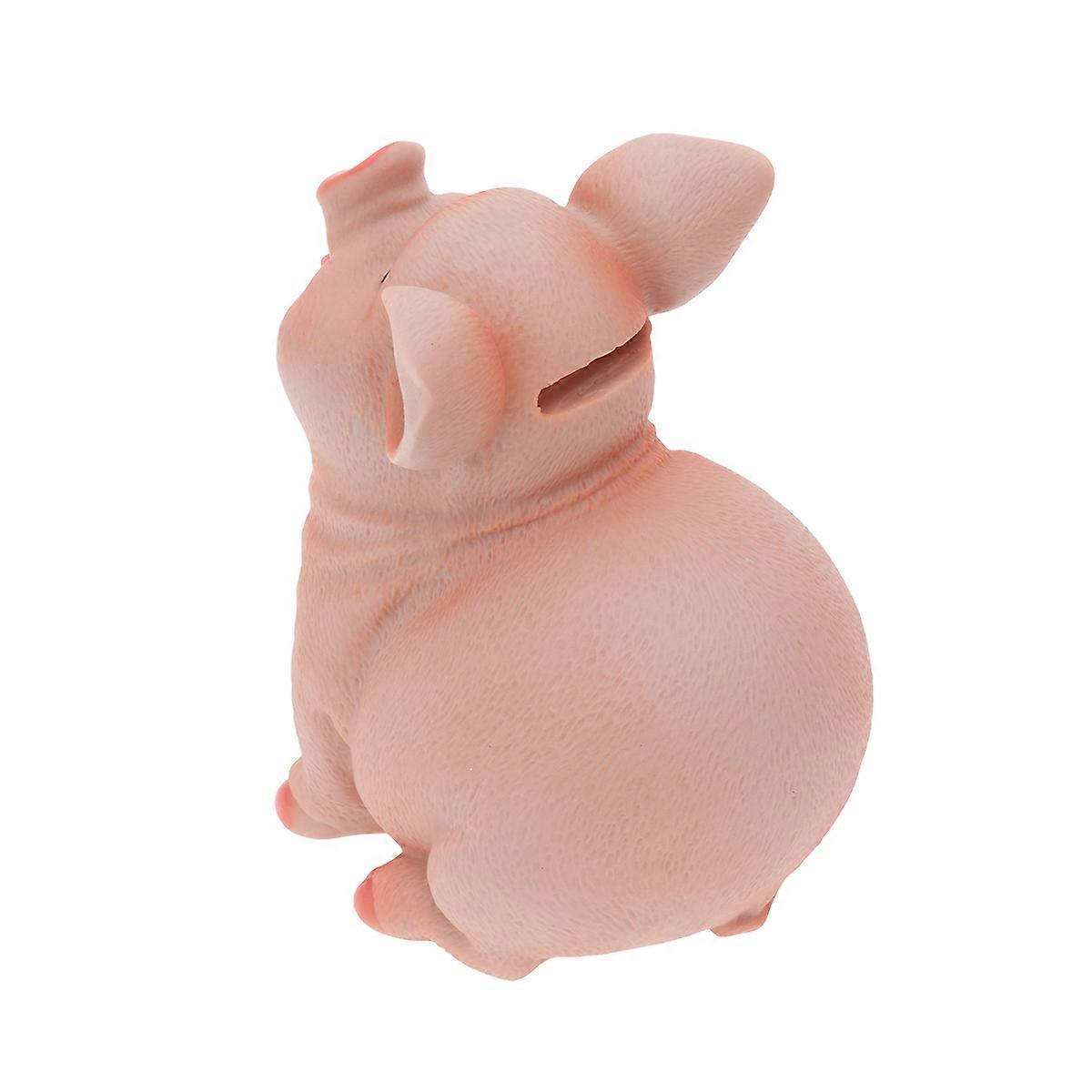 Delicate Money Saving Bank Pig Shape Pink 14x11x12cm for Nursery Decor 1Set