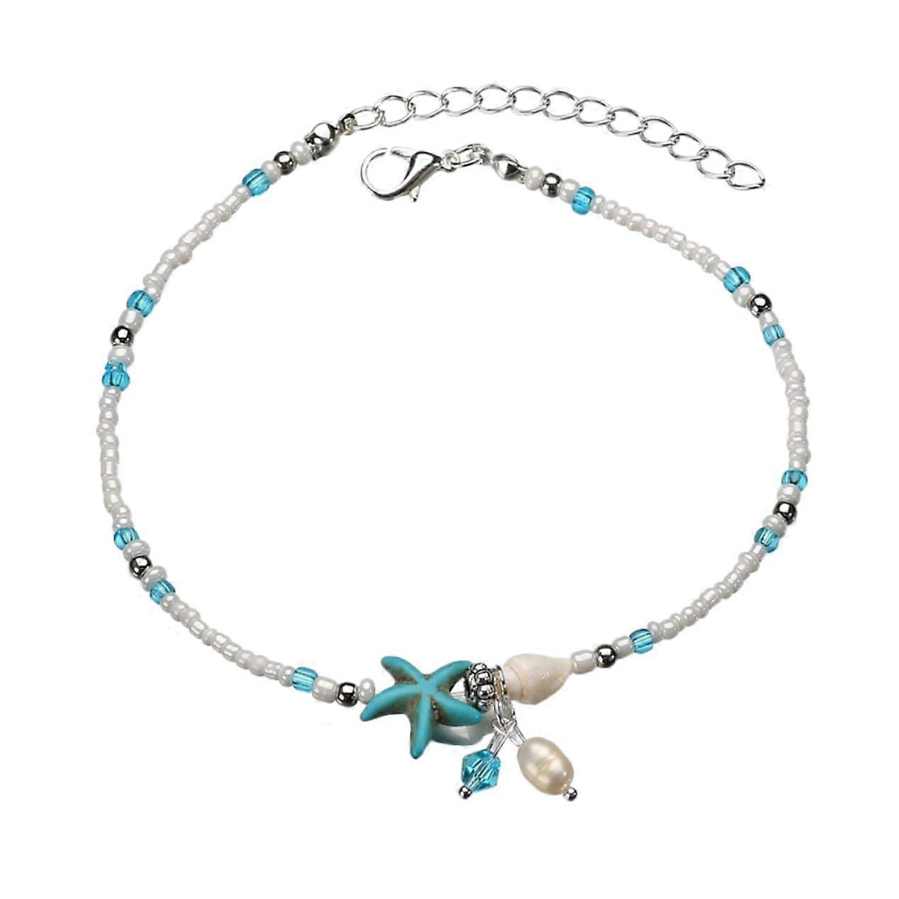 Adjustable Beach Anklet For Women With Shell Pearls Elegant Foot Chain For Summer Party Delicate Beach Accessory Stylish Design