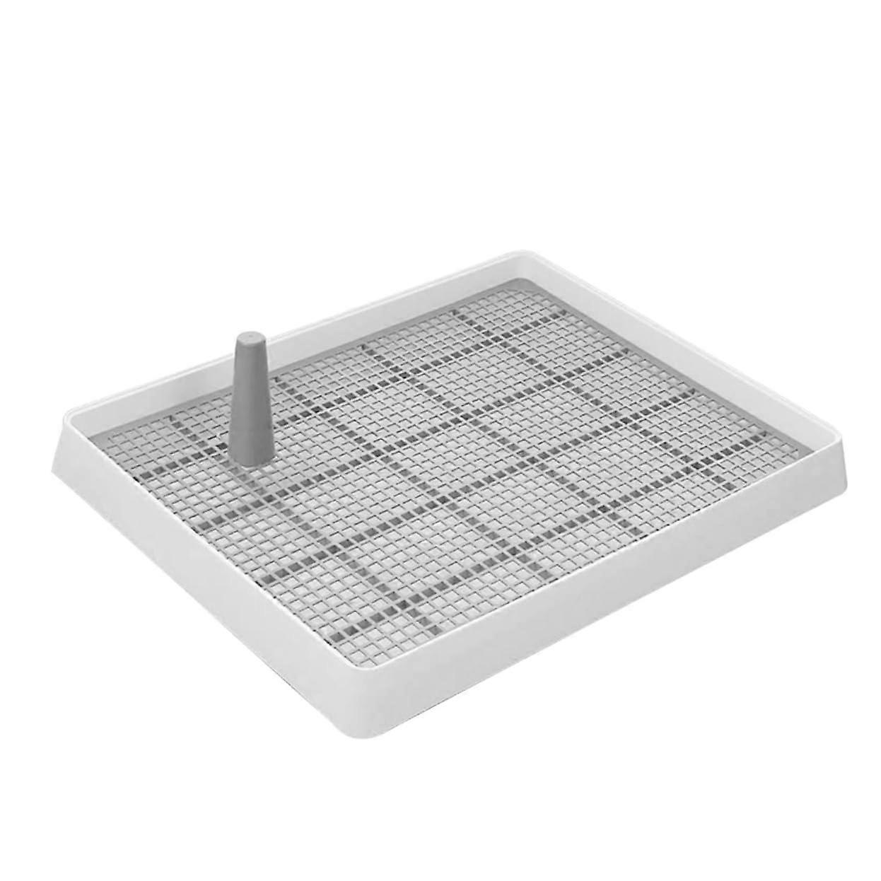 Dog Toilet Pet Training System with Large Tray, White Plastic Base, for Dogs with PIPI Pads and Grass Pad Compatibility