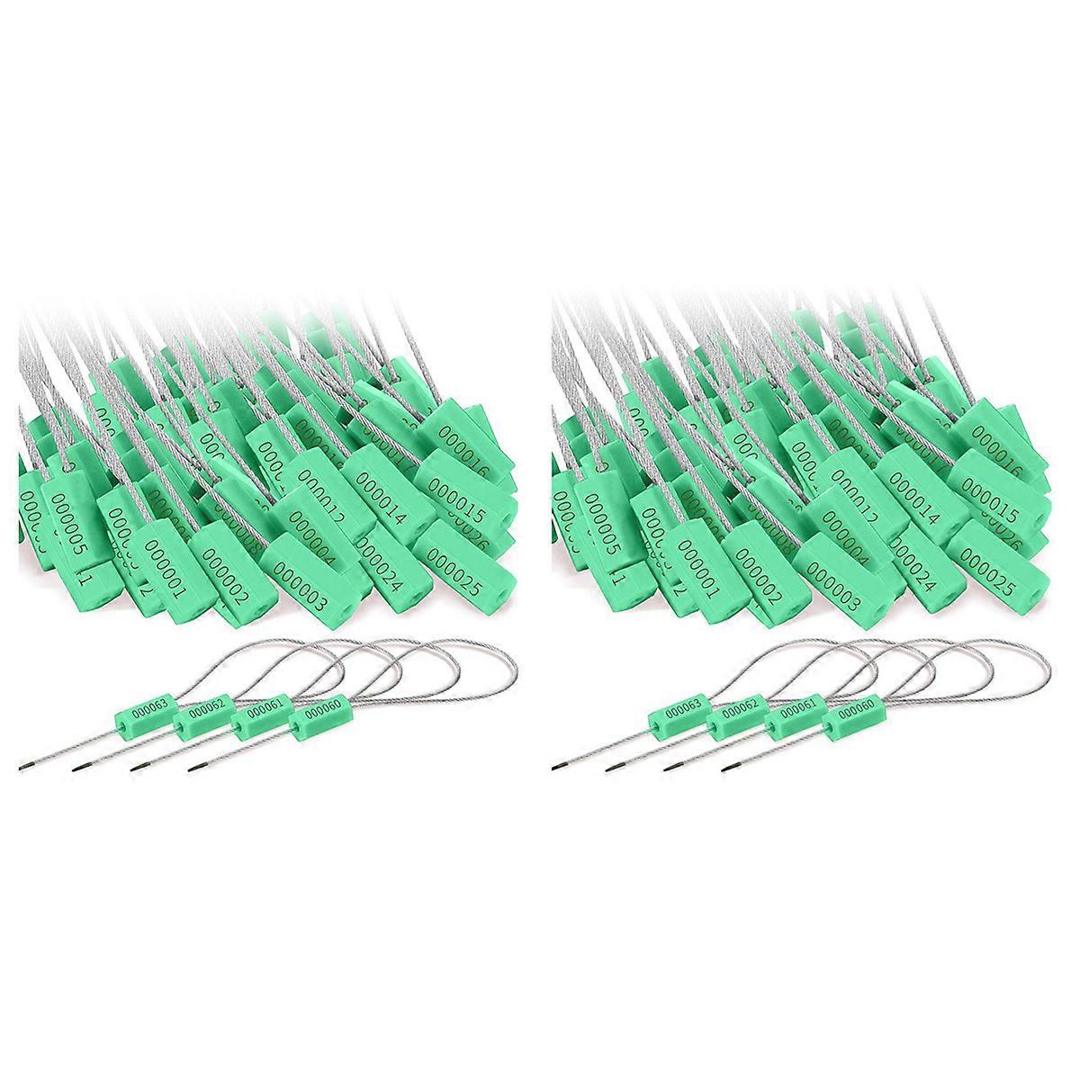 120 Steel Cable Seals Metal Security Seal,Green