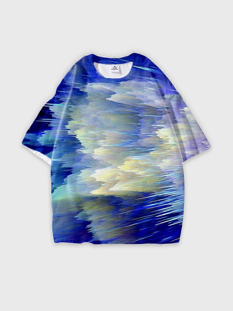 T-shirt round neck Pattern loose short sleeve JW2880