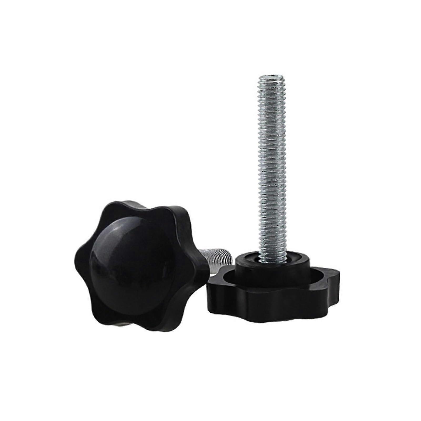 1PCS M4 M5 M6 M8 M10 Thumb Screw Starshaped Wire Clamping Handle Bolt Knob Rubber Screw Bolt (Size: M4x30D25) M4x30D25 1