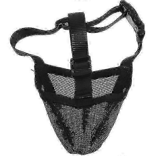 Dog muzzle that doesn't bite or bark M Dog muzzle made of soft and breathable material