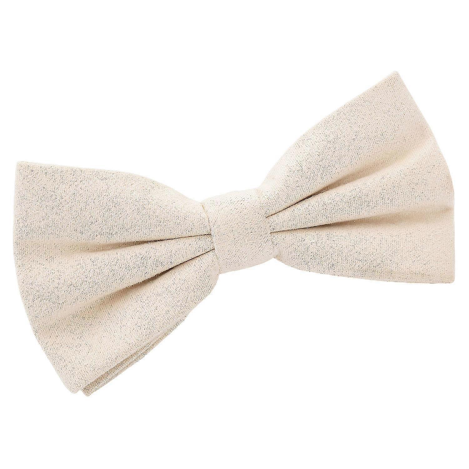 Beige Suede pre-bundet bow tie