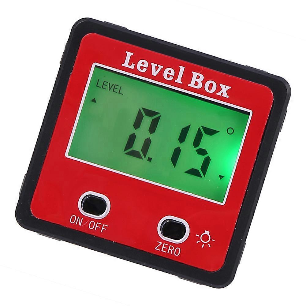 Horizontal Angle Meter Digital Protractor Inclinometer Electronic Level Box Magnetic Base Measuring Tools Red