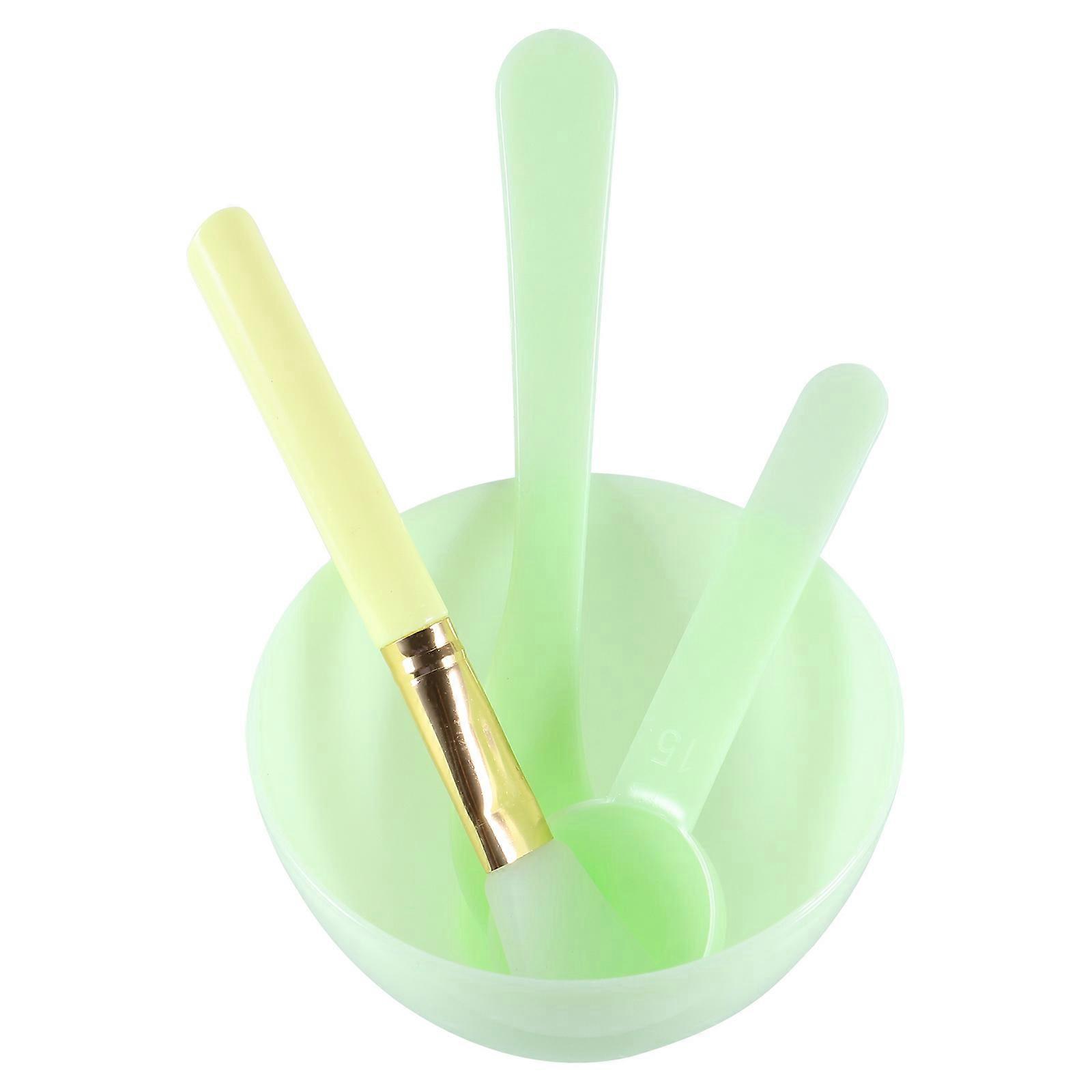 Makeup Brushes Bowl Small Mixing Bowl Diy Tools Mask Stirring Bowl And Rod For Beauty Routine Women 1 Set