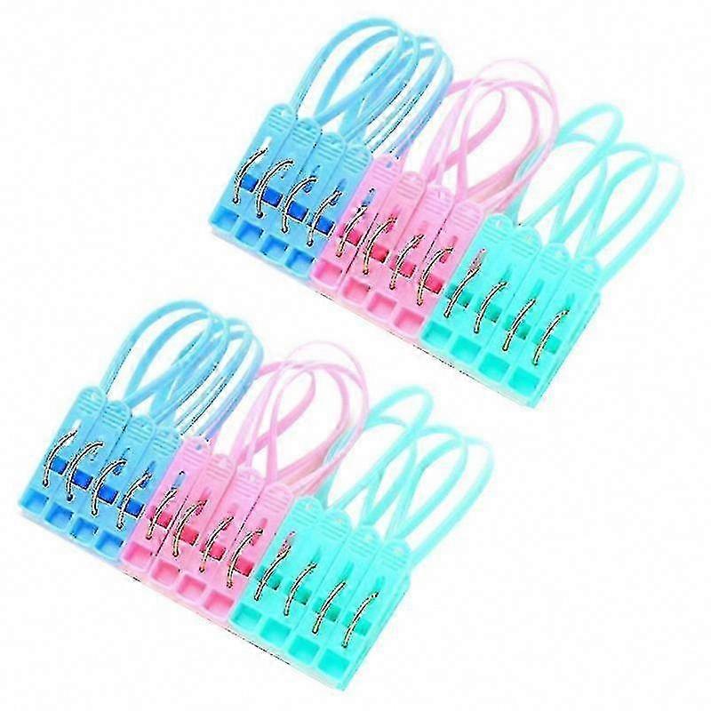 36pcs Plastic Clothes Clips for Laundry Drying Hanging