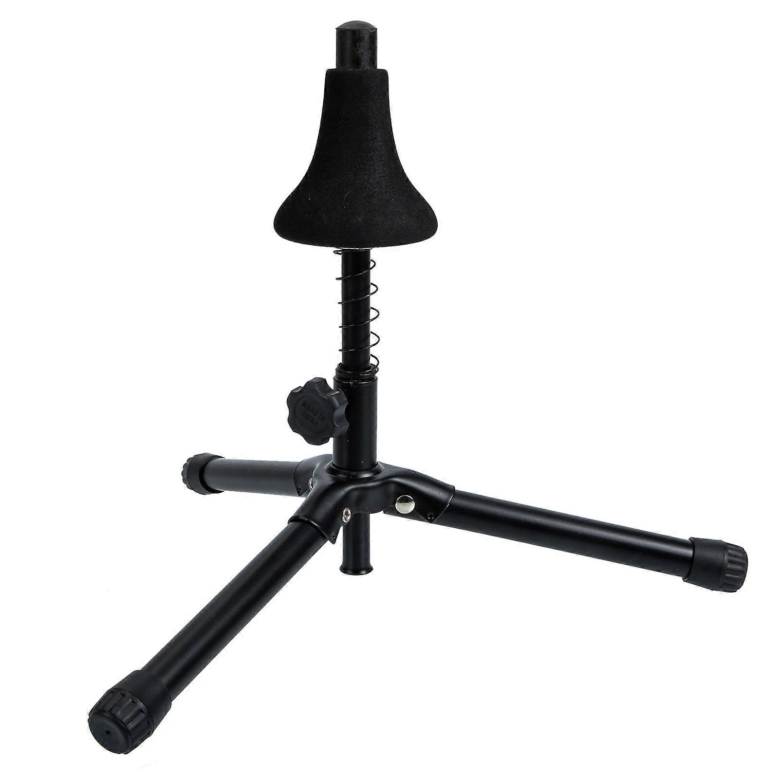 Folding Iron Trumpet Stand Durable Flugelhorn Holder Portable Instrument Rack Compact Design for Home or Store Display