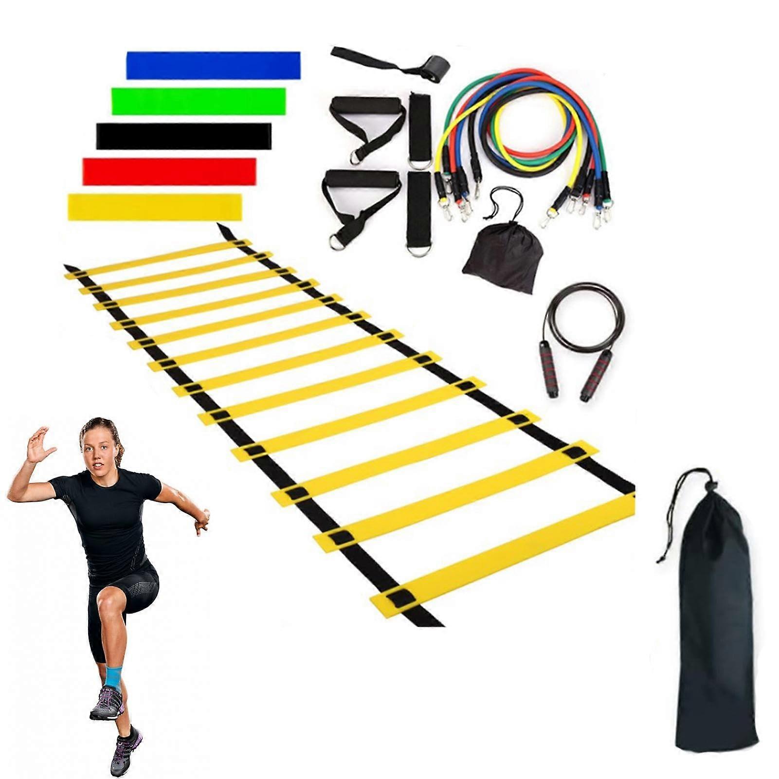 Agility training pole equipment, agility ladder speed training set 4