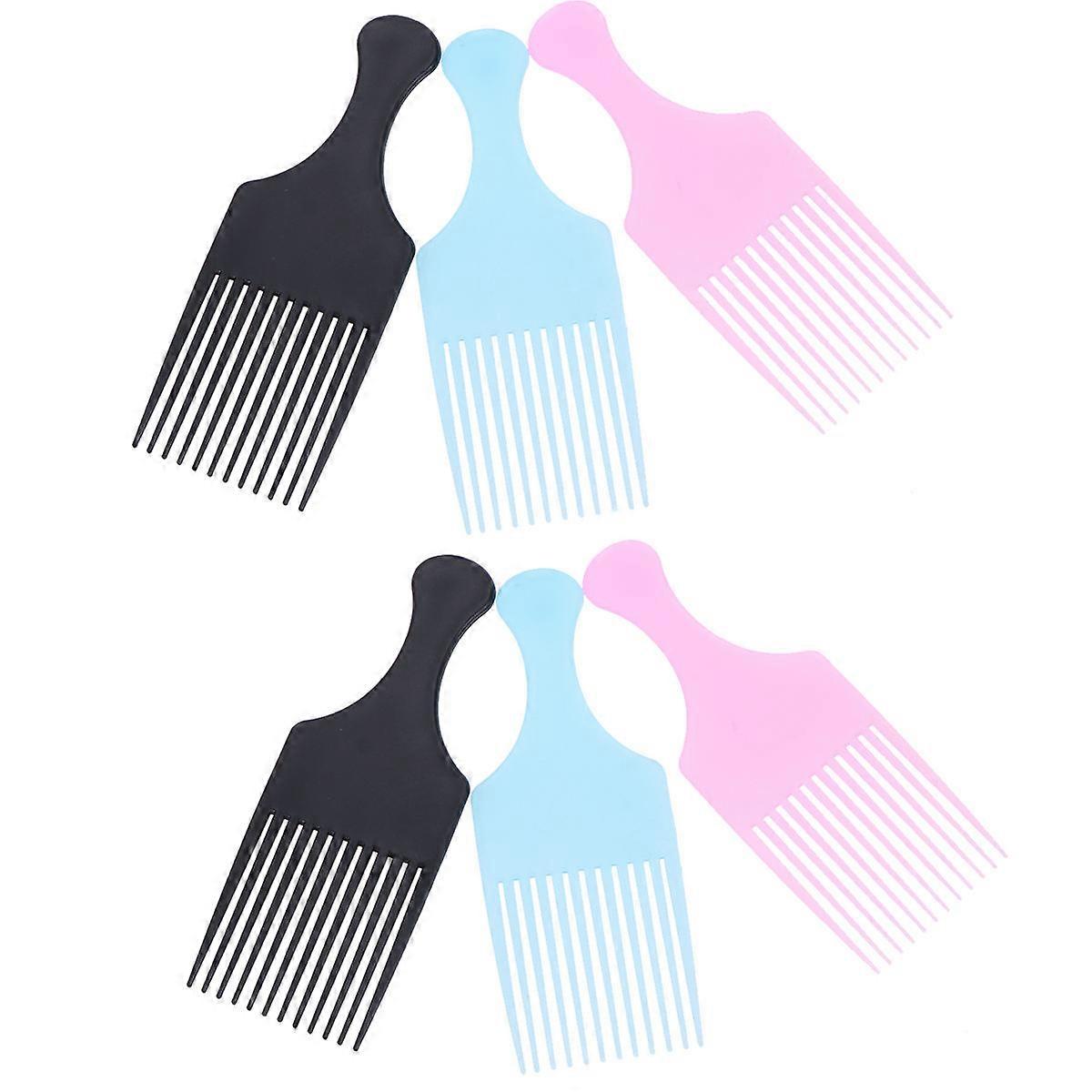Frisörkammar för män Hårkammar i plast för vuxna och pojkar utredande verktyg 6st