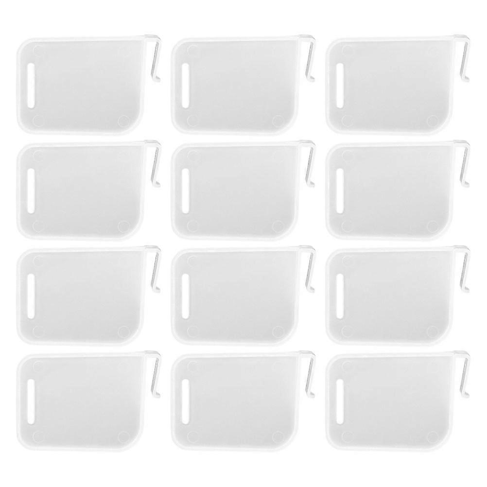 WORGEOUS 24pcs White Plastic Adjustable Refrigerator Dividers and Fridge Shelf Separator for Door Shelf Organization and Storage