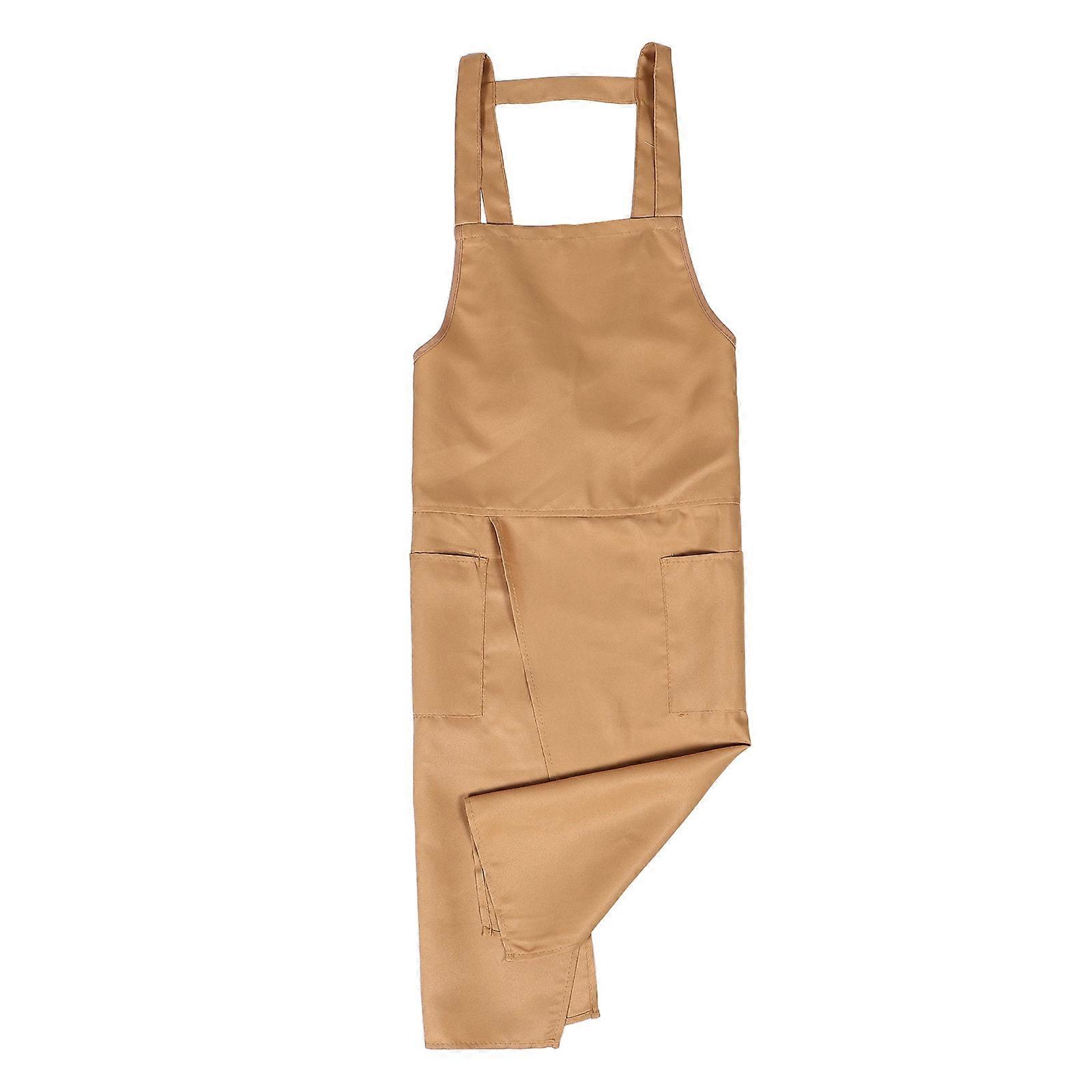 Utility Apron Functional Pottery Apron Full Coverage Protection Ceramic Art Sculpture Crafts 105.00X67.00X0.10CM Polyester 1Pack