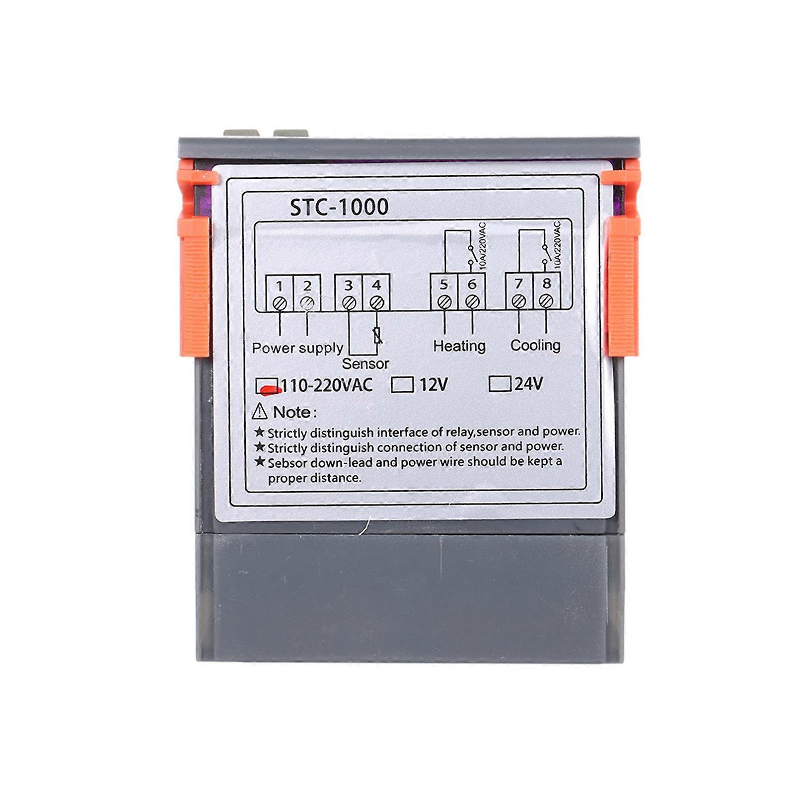STC-1000 Digital Thermostat Controller -50℃ to 99℃, 85x75x34.5mm