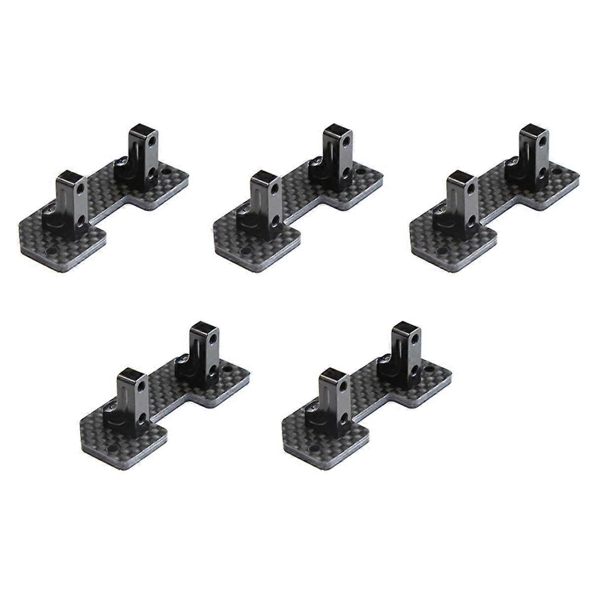 5X Carbon Fiber Servo Mount Axle Up Servo Fixed Bracket for Axial SCX10 SCX10 II 90046 1/10 RC Crawl