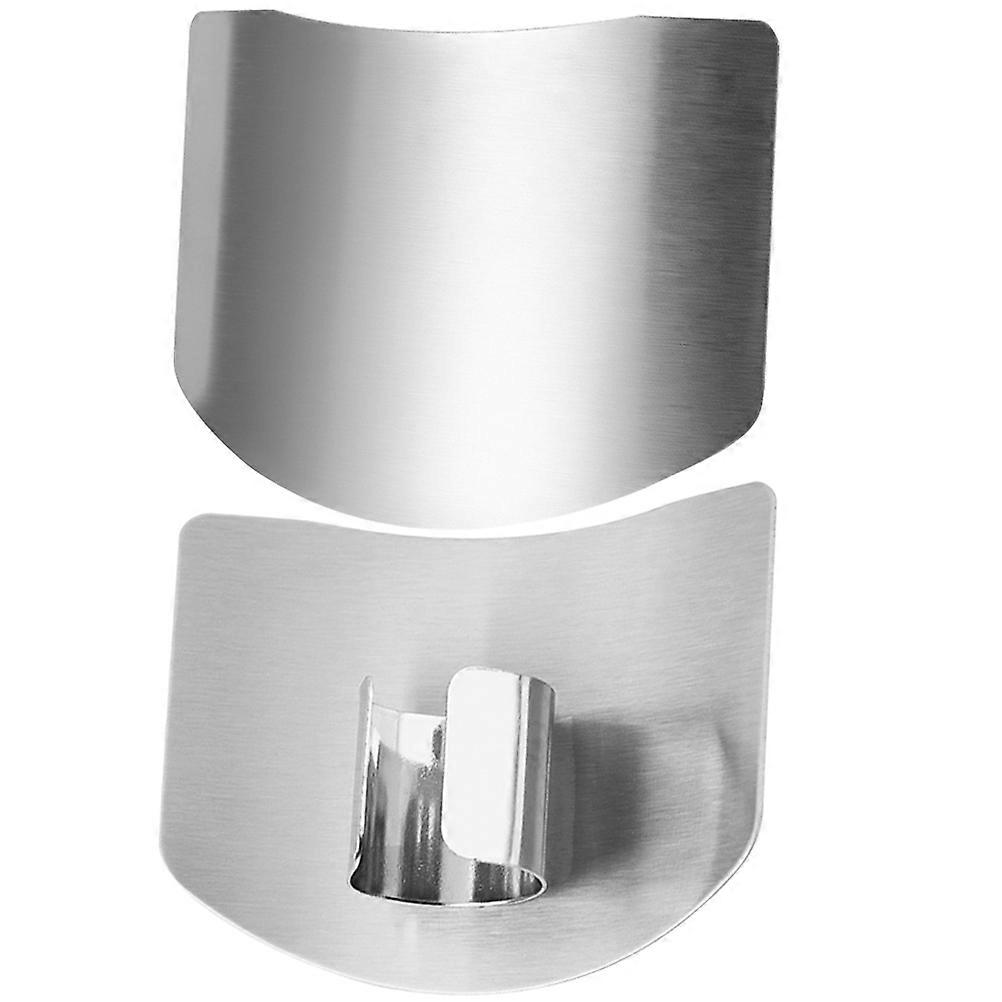 Stainless Steel Kitchen Finger Protectors 2pcs Sturdy Cutting Guards for Safe Chopping, Essential Cooking Tools for Home Chefs & Kitchen Workers
