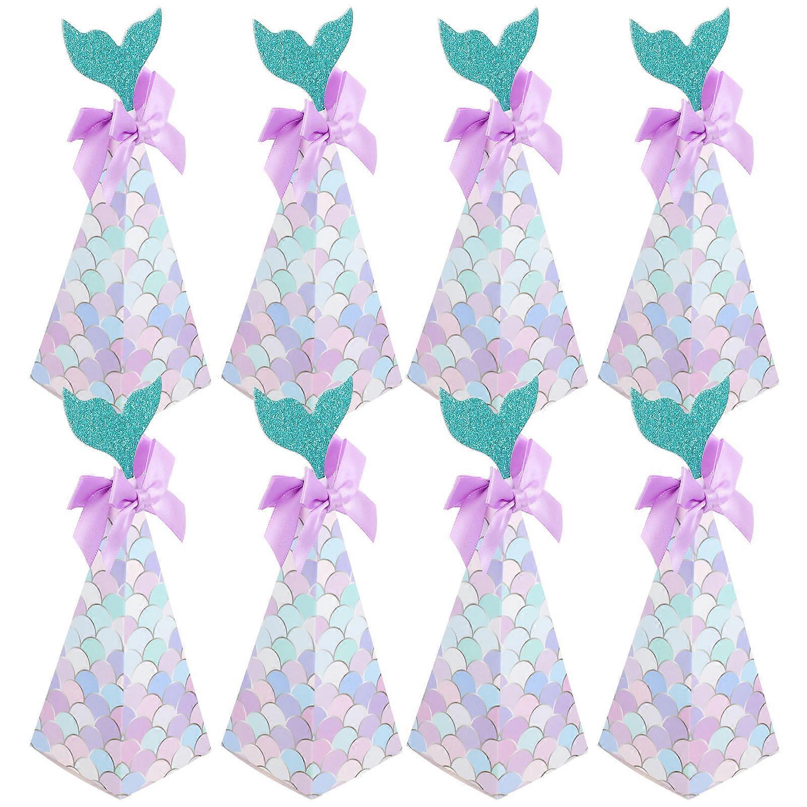 Wedding Candy Box Paper Candy Box for Storage 20Pcs Mermaid Cookie Packaging