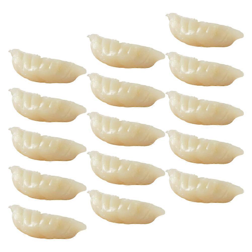 15pcs Lifelike Dumpling Models Realistic Fake Props for Photography Restaurant Decor Preschool Teaching Kitchen Display