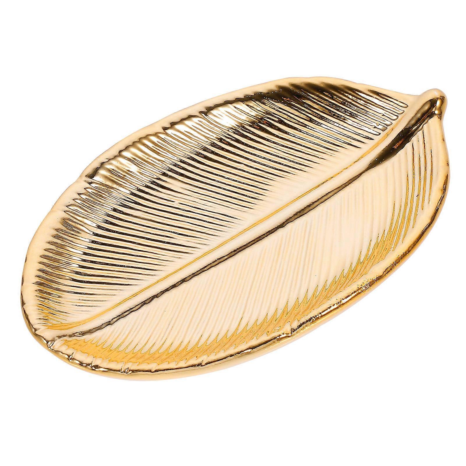 Nordic Style Leaf-Shape Jewelry Display Holder For Mothers And Wives With Organizing Function 1Pcs