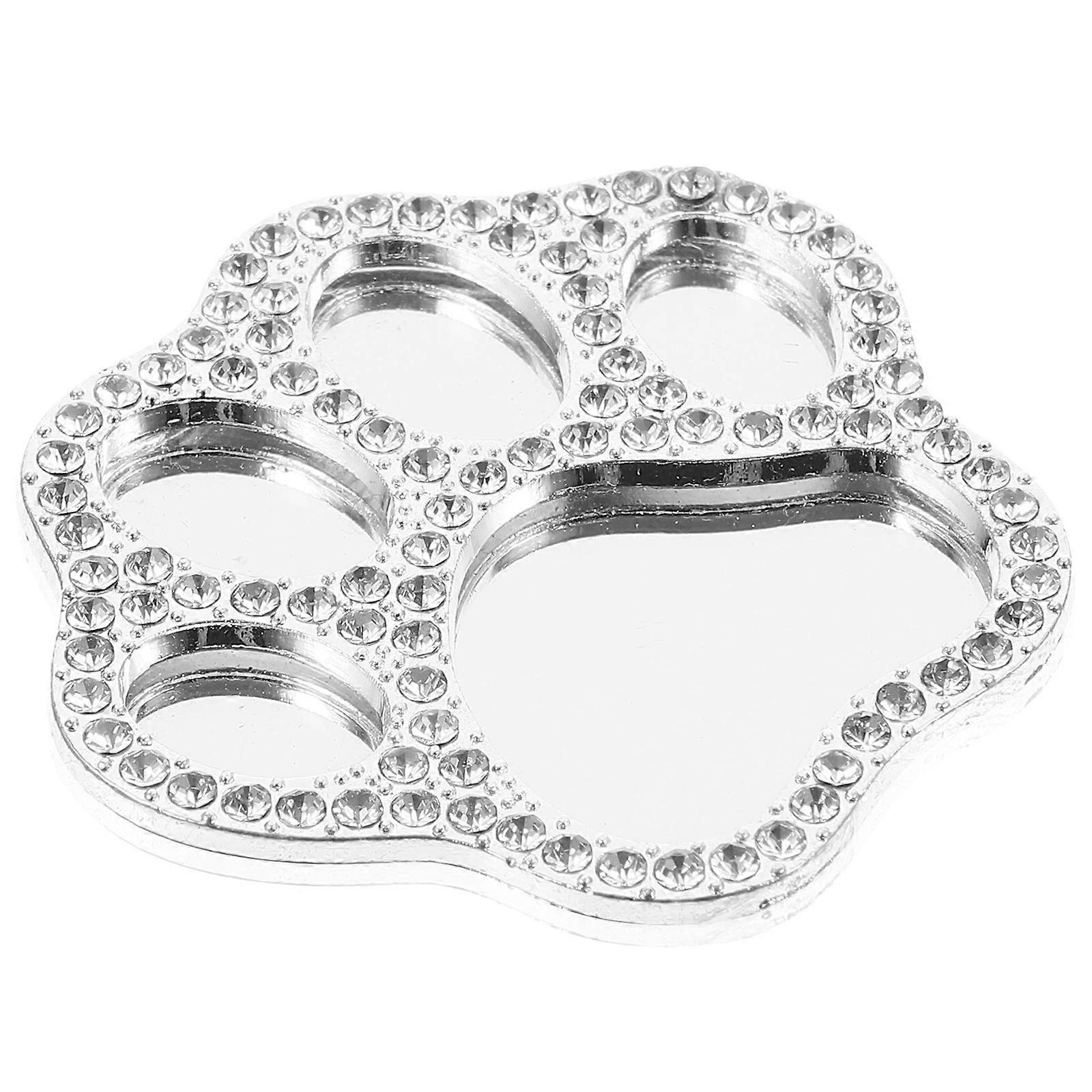 Shiny Cat Paw Mirror Ornament   Lightweight Decorative Charm for DIY Phone Cases and Unique Crafting Personalization