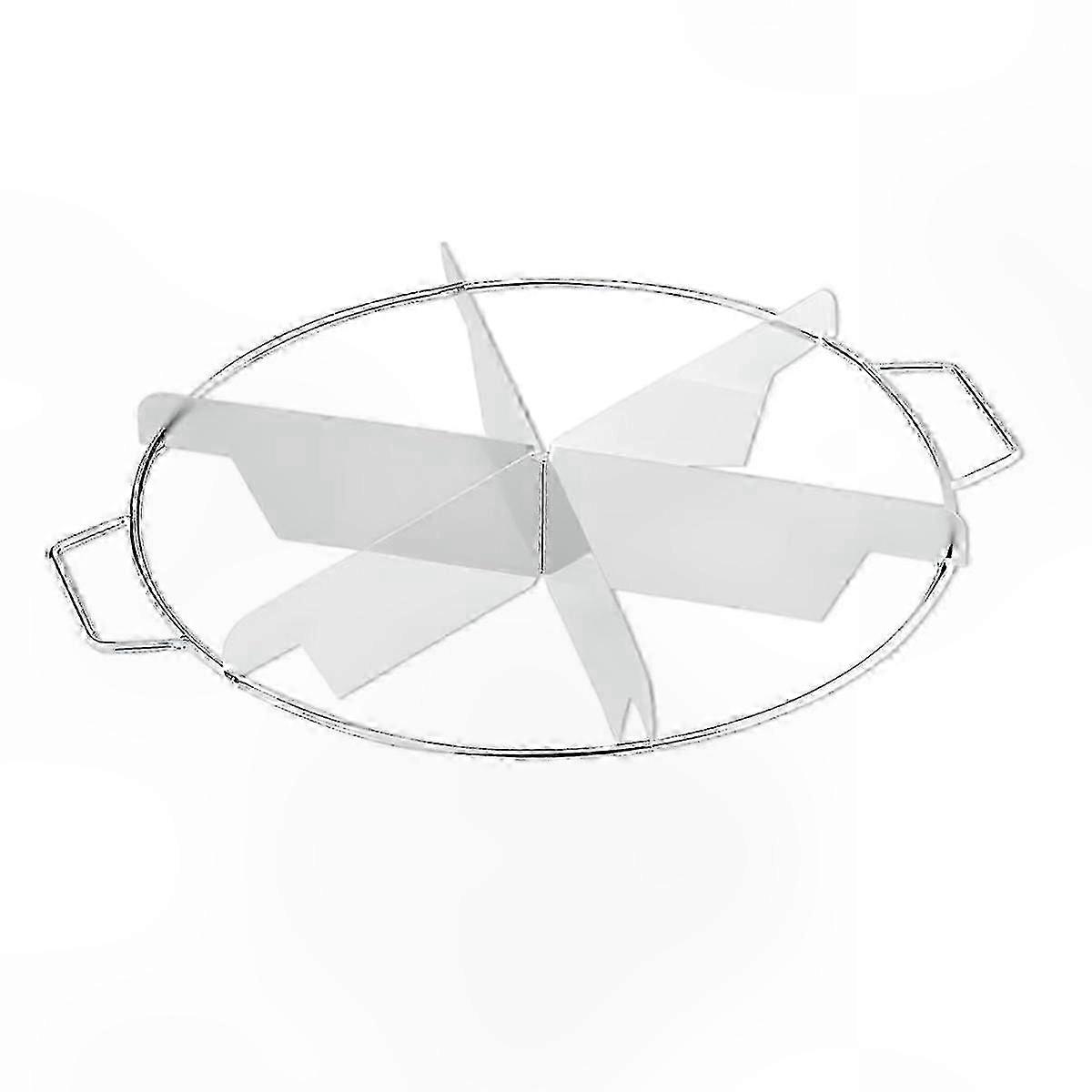 6-Slice Pie Cutter for Uniform Pie Slices, Durable Stainless Steel Design