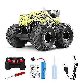 Fernbedienung Dinosaurier Auto Spielzeug für Kind Jungen, 2,4 GHz Rc Truck mit Licht, Sound, Gelände