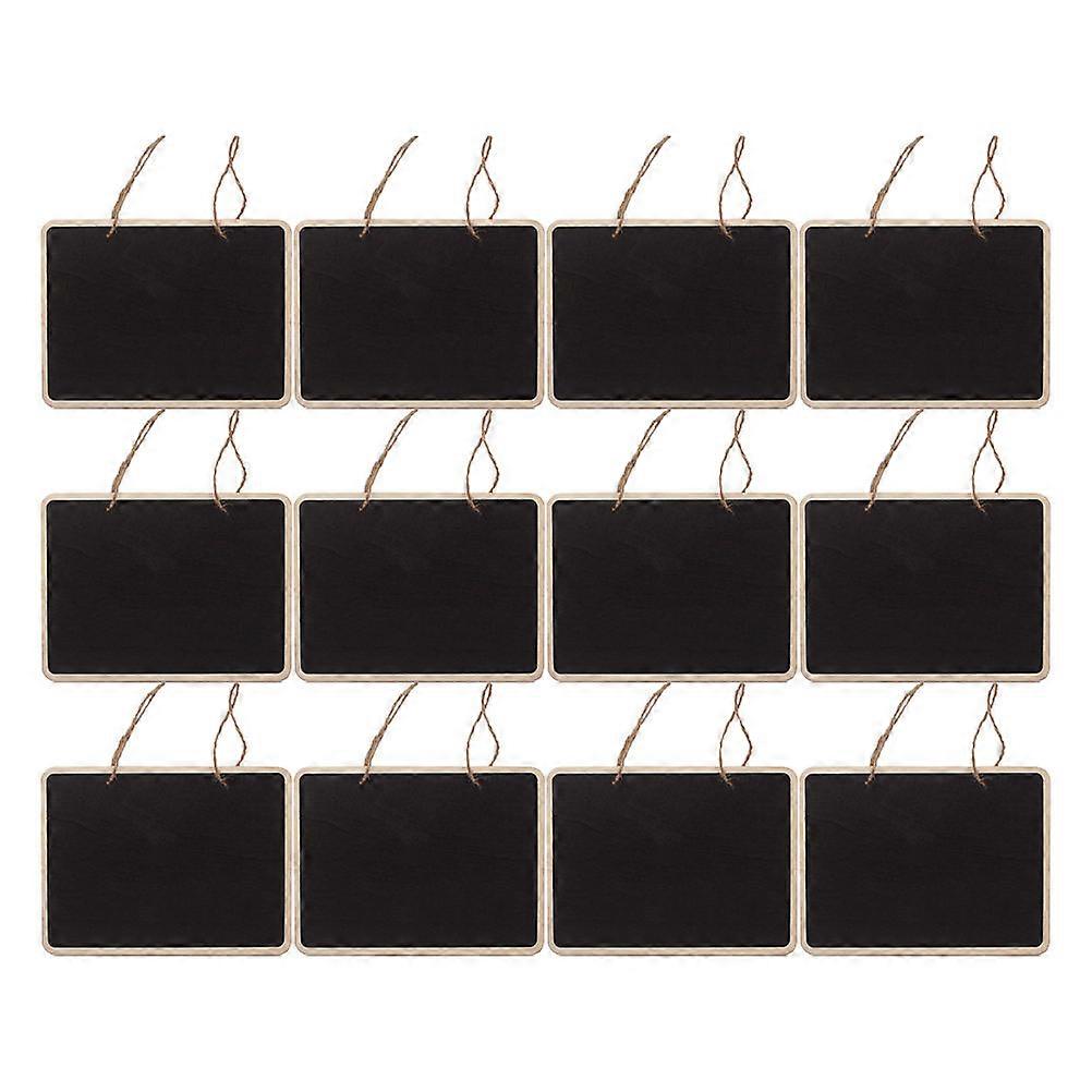 12pcs Double Sided Chalkboards – Versatile Hanging Plaques for Home, Office, Café & Restaurant Wall Decor – Ideal for Messages, Menus & Inspirational