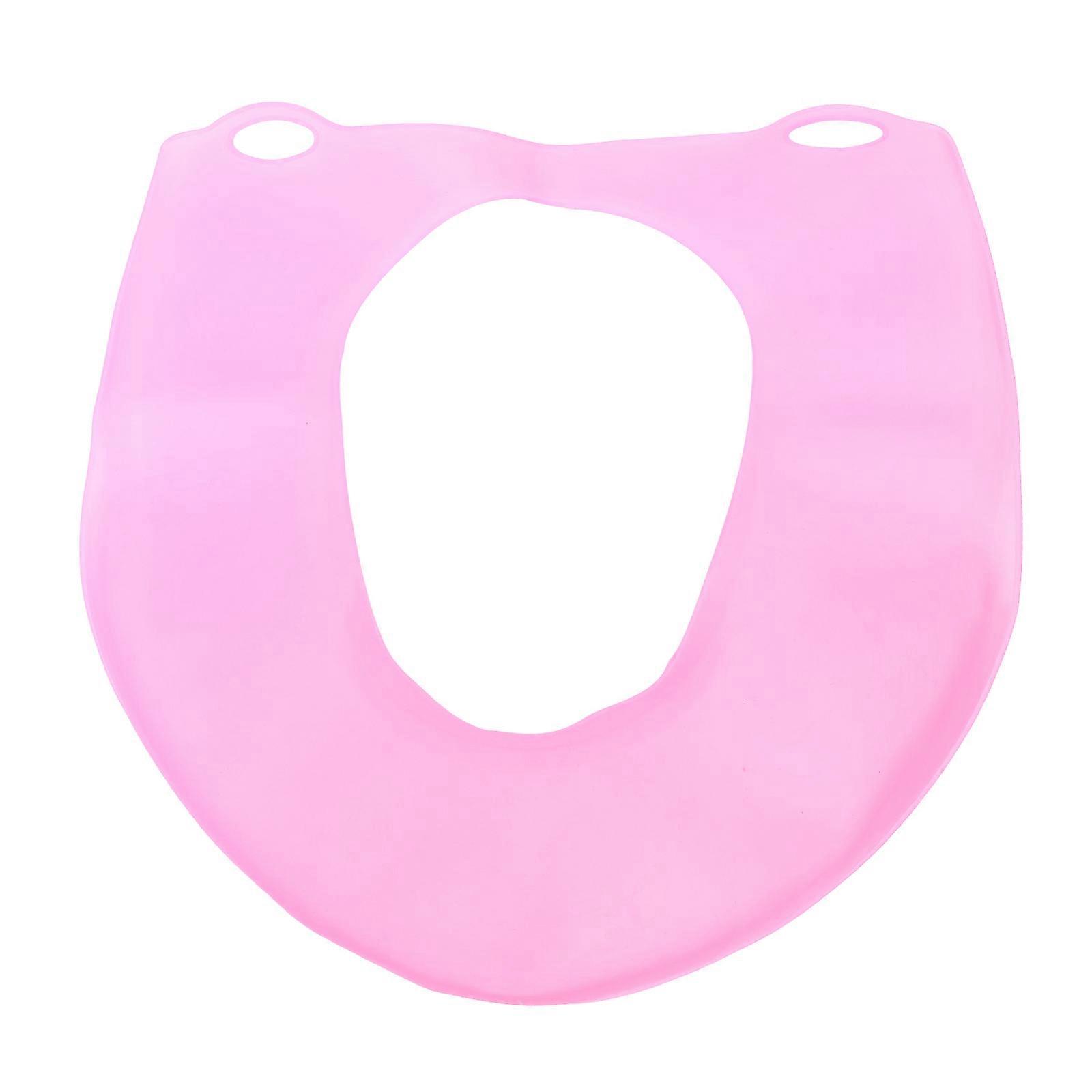 Universal Toilet Seat Cover Waterproof Silicone Round Cushion For Sanitary Uses In Household Toilets 41x38cm 1Pcs