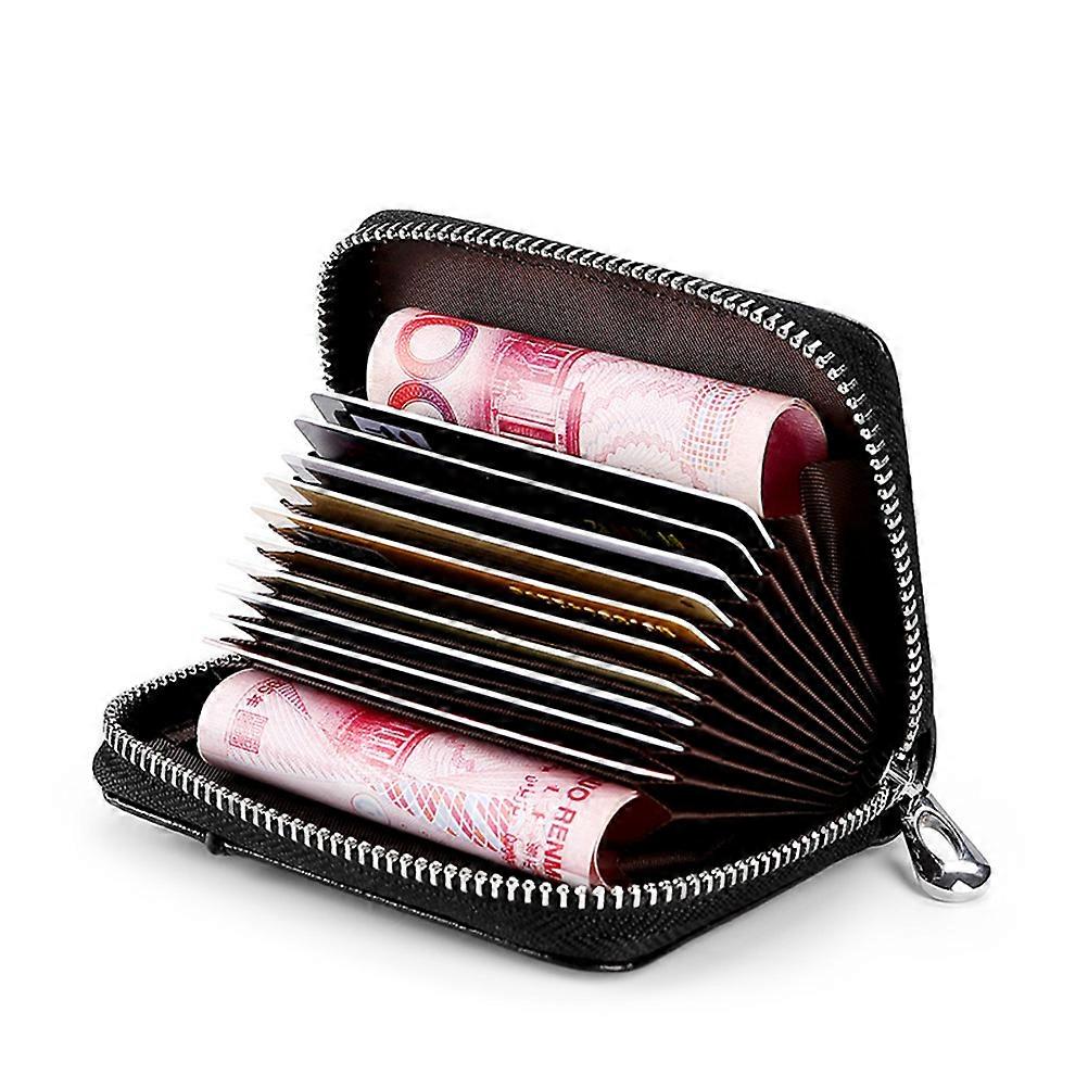 Wallet with RFID Shielding for Secure Storage Black 6.5 x 4.2 Inches