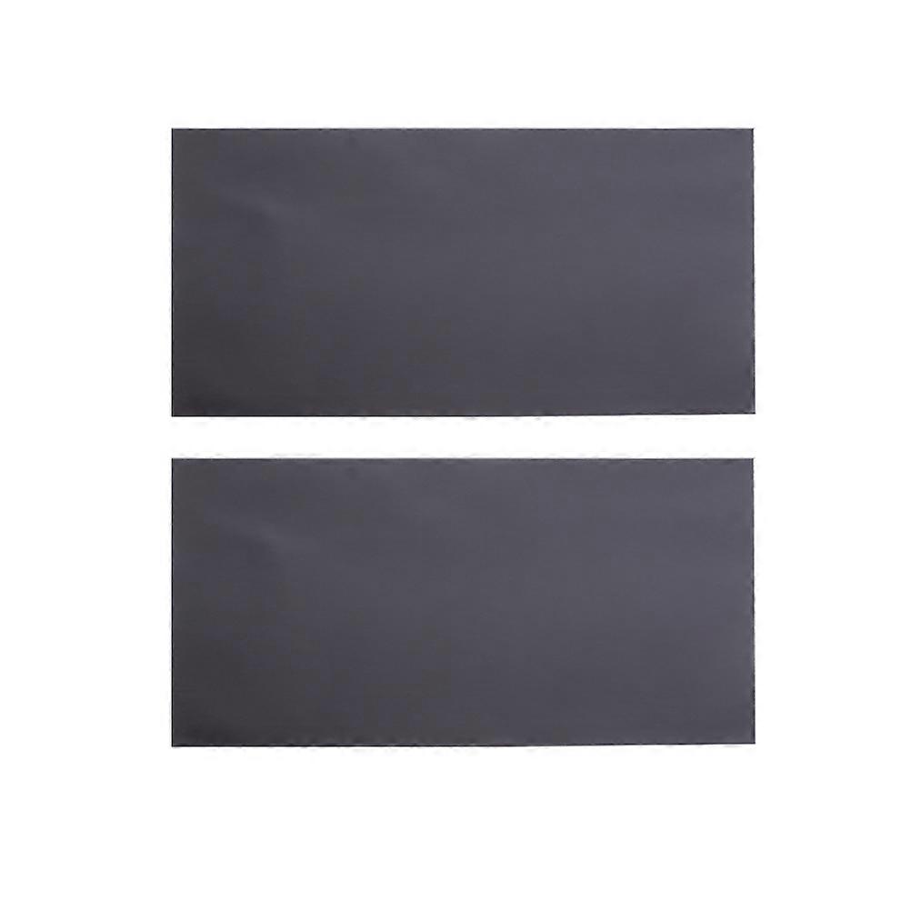 Magnetic Adhesive Sheet 2Pack Rectangular Shape For School Use Office Decorative Projects 29.7x21cm Black