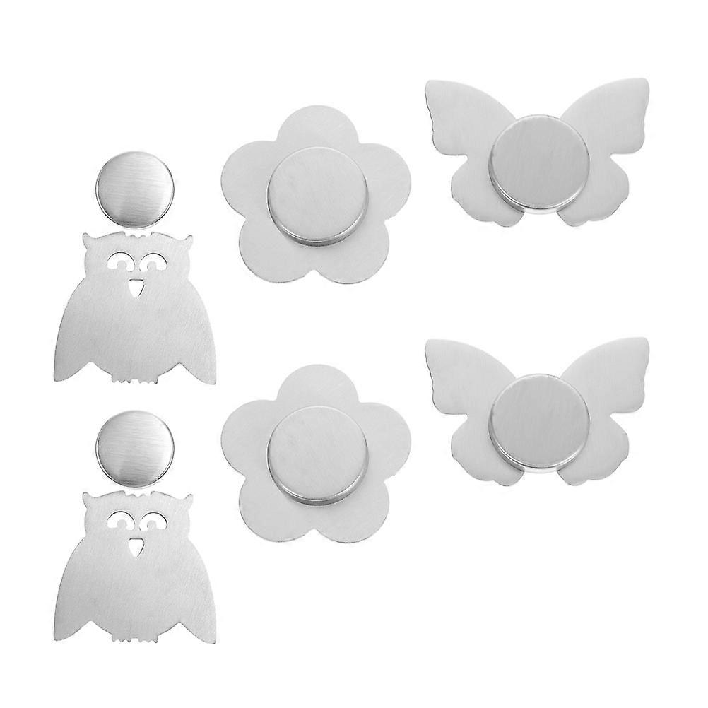 6pcs Stainless Steel Magnetic Tablecloth Pendants for DIY Silver Color Easy to Use and Install
