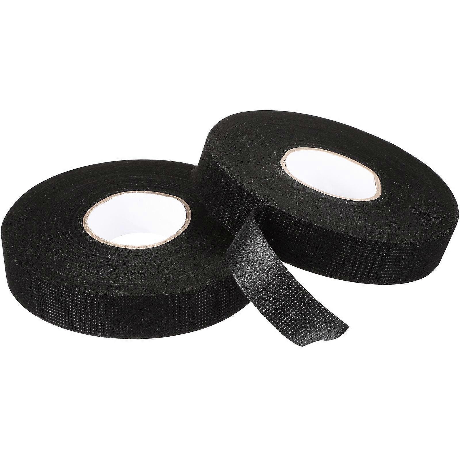 Ruban d’emballage électrique 5Pcs pour le faisceau de câblage de moteur automobile Réduction du bruit Matériau en polyester noir